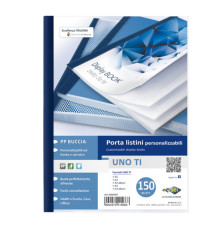 Portalistini personalizzabile Uno TI - 22x30 cm - 150 buste - blu - Sei Rota