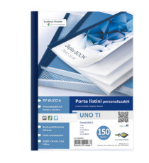 Portalistini personalizzabile Uno TI - 22x30 cm - 150 buste - blu - Sei Rota