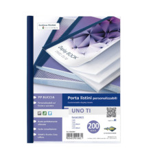 Portalistini personalizzabile Uno TI - 22x30 cm - 200 buste - blu - Sei Rota Portalistini personalizzabile Uno TI - 22x30 cm - 200 buste - blu - Sei Rota