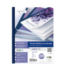 Portalistini personalizzabile Uno TI - 22x30 cm - 200 buste - blu - Sei Rota Portalistini personalizzabile Uno TI - 22x30 cm - 200 buste - blu - Sei Rota