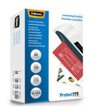 Pouches Protect175 - A4 - 2x175 micron - Fellowes - scatola 100 pezzi Pouches Protect175 - A4 - 2x175 micron - Fellowes - scatola 100 pezzi