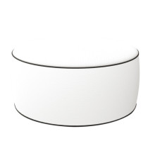 Pouf Ottoman - 23 x 53 cm - bianco - King Collection Pouf Ottoman - 23 x 53 cm - bianco - King Collection