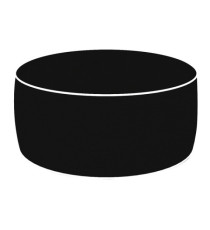 Pouf Ottoman - 23 x 53 cm - nero - King Collection Pouf Ottoman - 23 x 53 cm - nero - King Collection
