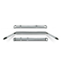 Pressini fermafogli - metallo - 12 x 80 mm - Lebez - conf. 50 pezzi
