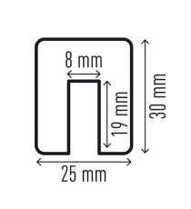 Profilo paracolpi E8 - per spigoli - giallo/nero - Durable