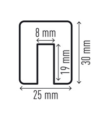 Profilo paracolpi E8 - per spigoli - giallo/nero - Durable