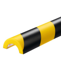 Profilo paracolpi P30 - per superfici tubolari - giallo/nero - Durable Profilo paracolpi P30 - per superfici tubolari - giallo/nero - Durable