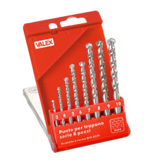 Punte da muro - misure assortite - Valex - conf. 8 pezzi