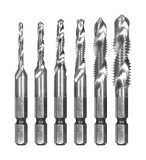 Punte per metallo autofilettanti HSS - misure assortite - Valex - conf. 6 pezzi