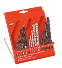 Punte per metallo HSS - misure assortite - Valex - conf. 15 pezzi Punte per metallo HSS - misure assortite - Valex - conf. 15 pezzi