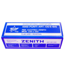 Punti 130/E bis - 6/4 - acciaio naturale - metallo - Zenith - conf. 5000 punti Punti 130/E bis - 6/4 - acciaio naturale - metallo - Zenith - conf. 5000 punti