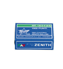 Punti 130/Z6 - 6/6 - acciaio zincato - metallo - Zenith - conf. 1000 punti Punti 130/Z6 - 6/6 - acciaio zincato - metallo - Zenith - conf. 1000 punti
