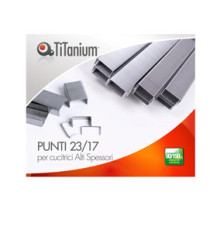 Punti metallici 23/17 - TiTanium - conf. 1000 pezzi Punti metallici 23/17 - TiTanium - conf. 1000 pezzi