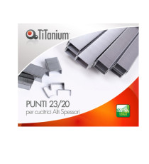 Punti metallici 23/20 - TiTanium - conf. 1000 pezzi Punti metallici 23/20 - TiTanium - conf. 1000 pezzi