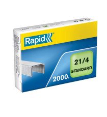 Punti Rapid Standard - 21/4 (6/4) - acciaio zincato - metallo - Rapid - conf. 2000 pezzi Punti Rapid Standard - 21/4 (6/4) - acciaio zincato - metallo - Rapid - conf. 2000 pezzi