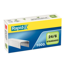 Punti Rapid Standard - 24/6 - acciaio zincato - metallo - Rapid - conf. 1000 pezzi Punti Rapid Standard - 24/6 - acciaio zincato - metallo - Rapid - conf. 1000 pezzi
