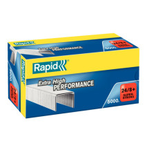 Punti Rapid Super Strong - 24/8+ - acciaio zincato - metallo - Rapid - conf. 5000 pezzi