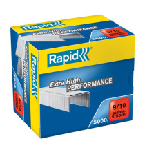 Punti Rapid Super Strong - alti spessori - 9/10 - acciaio zincato - metallo - Rapid - conf. 5000 pezzi