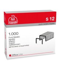 Punti S12 - 23/12 - acciaio - metallo - Romeo Maestri - conf. 1000 pezzi Punti S12 - 23/12 - acciaio - metallo - Romeo Maestri - conf. 1000 pezzi