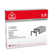 Punti S9 - 23/9 - acciaio - metallo - Romeo Maestri - conf. 1000 pezzi Punti S9 - 23/9 - acciaio - metallo - Romeo Maestri - conf. 1000 pezzi