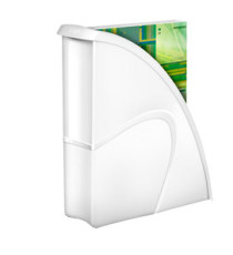 Portariviste CepPro Gloss - 26,5 x 31 cm - dorso 8 cm - bianco artico - Cep Portariviste CepPro Gloss - 26,5 x 31 cm - dorso 8 cm - bianco artico - Cep