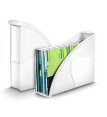Portariviste CepPro Gloss - 26,5 x 31 cm - dorso 8 cm - bianco artico - Cep Portariviste CepPro Gloss - 26,5 x 31 cm - dorso 8 cm - bianco artico - Cep