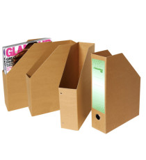 Portariviste Eco - 25 x 35 x 8 cm - dorso 8 cm - avana - Starline