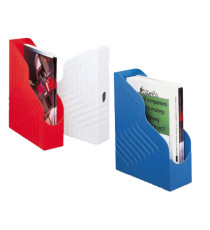 Portariviste Magazine Rack - 25 x 32 cm - dorso 8 cm - blu - Rexel Portariviste Magazine Rack - 25 x 32 cm - dorso 8 cm - blu - Rexel