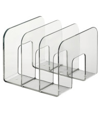 Portariviste Trend - 3 scomparti - 21,5 x 21 cm - dorso 16,5 cm - trasparente - Durable Portariviste Trend - 3 scomparti - 21,5 x 21 cm - dorso 16,5 cm - trasparente - Durable