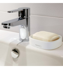 Portasapone Pronto Bagno - 12,5 x 8 x 2,5 cm - PPL - bianco - Perfetto
