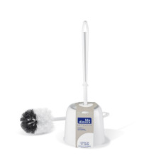 Portascopino - plastica - diametro 14 cm - altezza 40 cm - bianco - Blu Dimora Portascopino - plastica - diametro 14 cm - altezza 40 cm - bianco - Blu Dimora