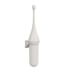 Portascopino da parete Woodplastic - 480 x 113 x 92 mm - bianco - Mar Plast Portascopino da parete Woodplastic - 480 x 113 x 92 mm - bianco - Mar Plast