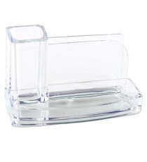 Portatutto da scrivania - acrilico - 20 x 12 x 10 cm - trasparente - Lebez Portatutto da scrivania - acrilico - 20 x 12 x 10 cm - trasparente - Lebez