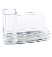 Portatutto da scrivania - acrilico - 20 x 12 x 10 cm - trasparente - Lebez Portatutto da scrivania - acrilico - 20 x 12 x 10 cm - trasparente - Lebez