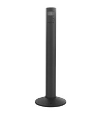 Posacenere da esterno - diametro 11,7 cm - altezza 105 cm - alluminio verniciato - nero - Stilcasa Posacenere da esterno - diametro 11,7 cm - altezza 105 cm - alluminio verniciato - nero - Stilcasa