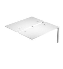 Postazione doppia aggiuntiva per scrivanie Agorà - 120 x 168 x 72,5 cm - bianco Postazione doppia aggiuntiva per scrivanie Agorà - 120 x 168 x 72,5 cm - bianco