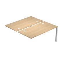 Postazione doppia aggiuntiva per scrivanie Agorà - 120 x 168 x 72,5 cm - rovere Postazione doppia aggiuntiva per scrivanie Agorà - 120 x 168 x 72,5 cm - rovere