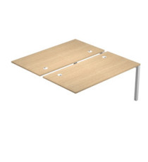 Postazione doppia aggiuntiva per scrivanie Agorà - 120 x 168 x 72,5 cm - rovere Postazione doppia aggiuntiva per scrivanie Agorà - 120 x 168 x 72,5 cm - rovere