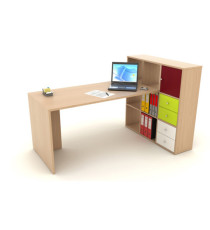 Postazione Home-Office - 9 caselle - 169 x 104 x 104 cm - rovere Postazione Home-Office - 9 caselle - 169 x 104 x 104 cm - rovere