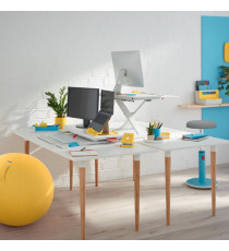Postazione Sit & Stand Ergo Cosy - da scrivania con vassoio - Leitz Postazione Sit & Stand Ergo Cosy - da scrivania con vassoio - Leitz