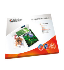 Pouches - A2 - 594x428mm - 2x125 micron - Titanium - scatola 25 pezzi Pouches - A2 - 594x428mm - 2x125 micron - Titanium - scatola 25 pezzi