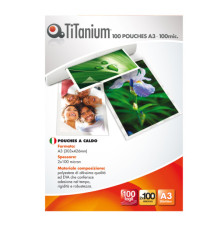 Pouches - A3 - 303x426 mm - 2x100 micron - Titanium - conf. 100 pezzi Pouches - A3 - 303x426 mm - 2x100 micron - Titanium - conf. 100 pezzi