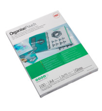 Pouches - A4 - 216 x 303 mm - 2 x 75 micron - GBC - conf. 100 pezzi Pouches - A4 - 216 x 303 mm - 2 x 75 micron - GBC - conf. 100 pezzi