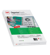 Pouches - A4+ - 228x303 mm - 2x125 micron - preforata organise - GBC - scatola 100 pezzi Pouches - A4+ - 228x303 mm - 2x125 micron - preforata organise - GBC - scatola 100 pezzi