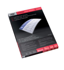 Pouches - A4+ - 228x303 mm - 2x75 micron - preforata - GBC - scatola 25 pezzi Pouches - A4+ - 228x303 mm - 2x75 micron - preforata - GBC - scatola 25 pezzi