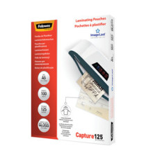 Pouches Capture125 - A5 - 154x216 mm - 2x125 micron - Fellowes - scatola 100 pezzi Pouches Capture125 - A5 - 154x216 mm - 2x125 micron - Fellowes - scatola 100 pezzi