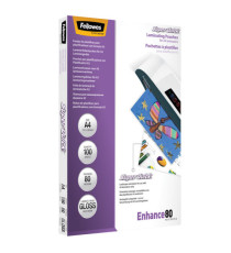 Pouches Enhance80 - Superquick - A4 - 2x80 micron - Fellowes - scatola 100 pezzi Pouches Enhance80 - Superquick - A4 - 2x80 micron - Fellowes - scatola 100 pezzi
