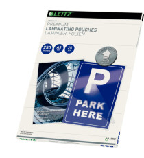 Pouches ILam - A3 - 303x426 mm - 2x250 micron - Leitz - conf. 25 pezzi Pouches ILam - A3 - 303x426 mm - 2x250 micron - Leitz - conf. 25 pezzi