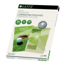 Pouches ILam - A4 - 216 x 303 mm - 2 x 80 micron - Leitz - conf. 100 pezzi Pouches ILam - A4 - 216 x 303 mm - 2 x 80 micron - Leitz - conf. 100 pezzi