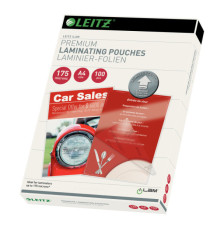 Pouches ILam - A4 - 216x303 mm - 2x175 micron - Leitz - conf. 100 pezzi Pouches ILam - A4 - 216x303 mm - 2x175 micron - Leitz - conf. 100 pezzi